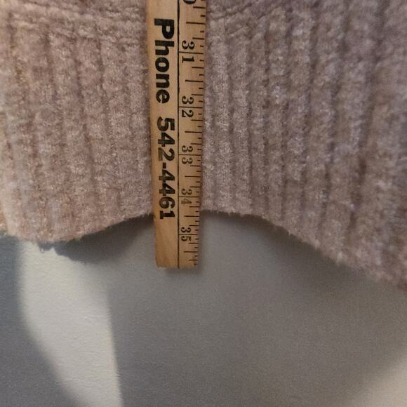 Free People Heart It Laces Long Sweater Womens MED Pink Oversized Boho Coquette - Picture 11 of 14